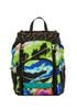 Printed Double Buckle Backpack, front view